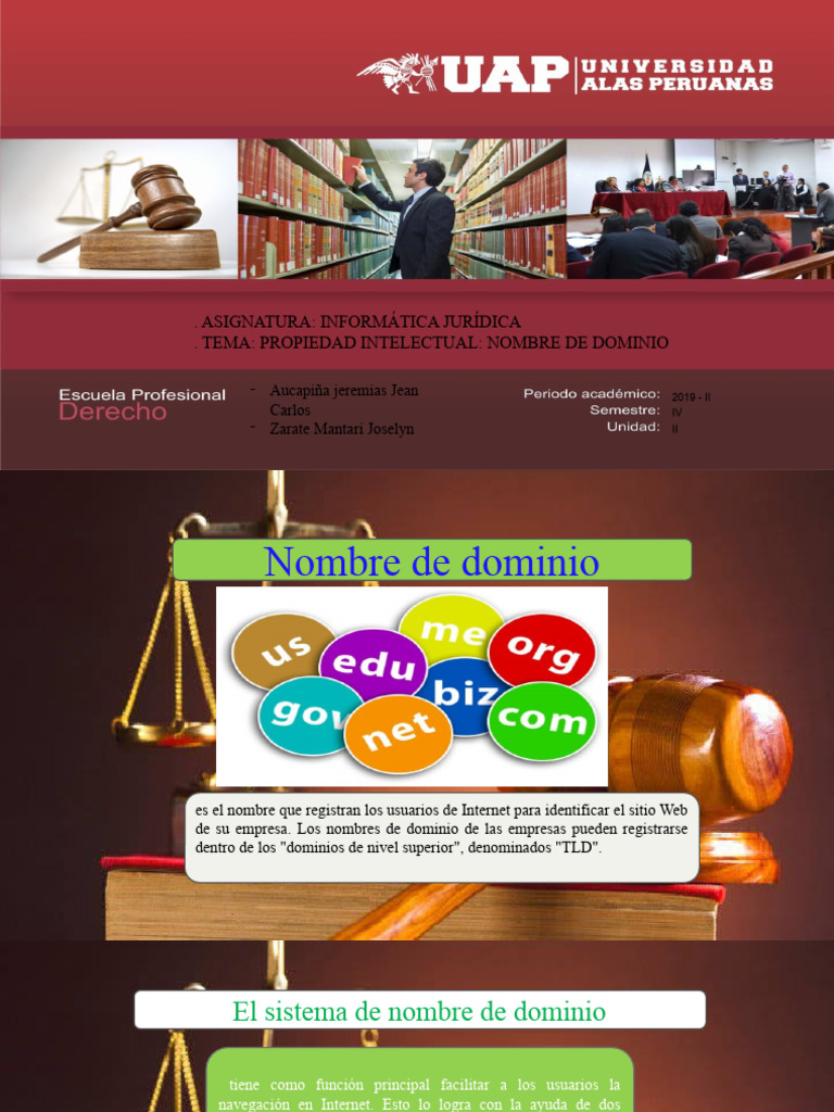 Propiedad Intelectual y Nombres de Dominio | PDF | Nombre de dominio ...