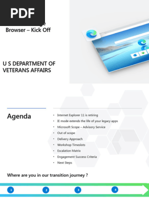 1.Ie Mode in Edge Browser Kick Off Deck v1 u s Department of Veterans Affairs