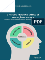 Ebook Antônio Carlos Maciel Método Histórico-Crítico de Produção Acadêmica