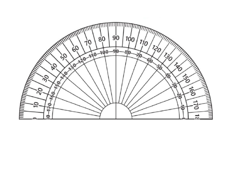 Printed Protractor PDF