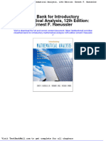 Test Bank For Introductory Mathematical Analysis 12th Edition Ernest F Haeussler