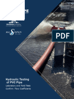 Hydraulic Testing-Of PVC Pipe Laboratory and Field Tests Confirm Flow Coefficients