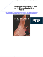 Test Bank For Psychology Themes and Variations 3rd Canadian Edition Weiten