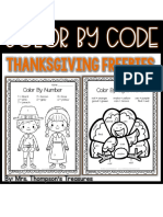 Color by Code: Thanksgiving Freebies