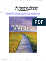 Test Bank For Introductory Statistics Exploring The World Through Data 0321891937