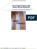 Test Bank For Public Finance 10th Edition Rosen Harvey Download
