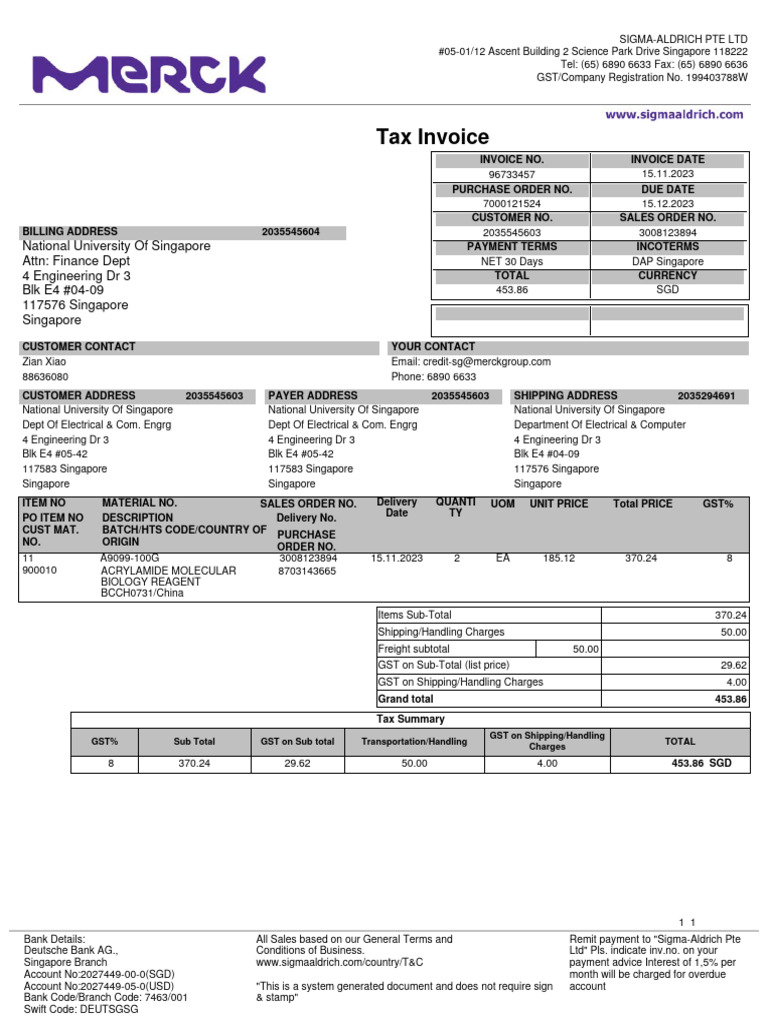 PO7000121524 | PDF | Invoice | Economies