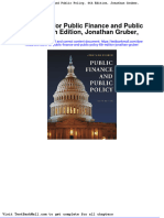Test Bank For Public Finance and Public Policy 6th Edition Jonathan Gruber