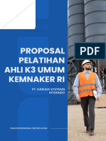 Proposal Pelatihan AK3U KEMNAKER - PT. Garuda Systrain Interindo