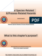 Potential Species-Related and Process-Related Hazards