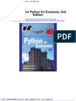 Test Bank For Python For Everyone 2nd Edition