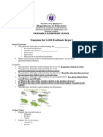 LDM Feedback Report Template