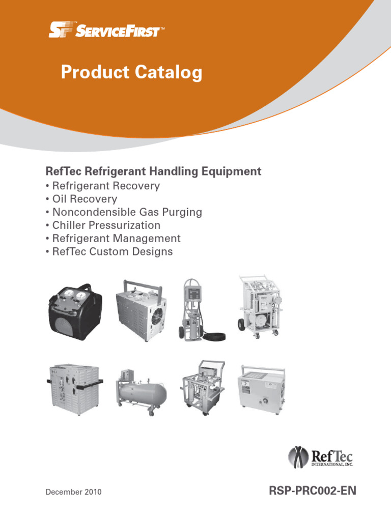 Customized Refrigerant Recovery Solutions | PDF | Pump | Gas Technologies