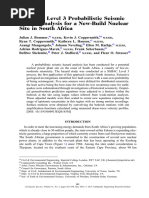 Bommer Et Al 2015 A Sshac Level 3 Probabilistic Seismic Hazard Analysis For A New Build Nuclear Site in South Africa