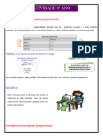 GRANDEZAS DIRETAMENTE INVERSAMENTE