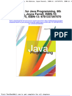 Test Bank For Java Programming 9th Edition Joyce Farrell Isbn 10 1337397075 Isbn 13 9781337397070