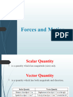 Scalar and Vector, Linear Motion