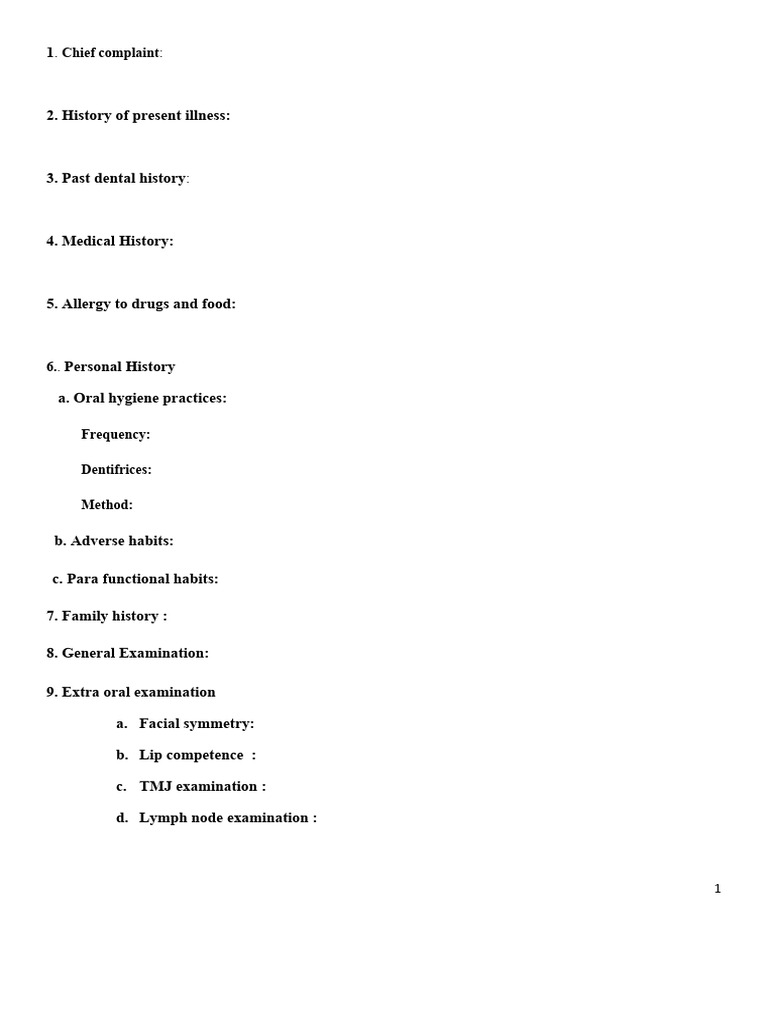 LONG CASE Format Download Free PDF Clinical Medicine Dental Anatomy