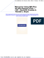 Solution Manual For Using Mis Plus Mymislab With Pearson Etext Package 9 e David M Kroenke Randall J Boyle