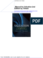 Solution Manual For Valuation 2nd Edition by Titman