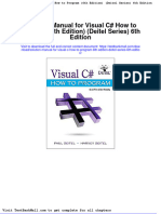Solution Manual For Visual C How To Program 6th Edition Deitel Series 6th Edition