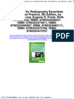 Test Bank For Radiography Essentials For Limited Practice 5th Edition by Bruce W Long Eugene D Frank Ruth Ann Ehrlich Isbn 9780323356237 Isbn 9780323473811 Isbn 9780323459587 Isbn 978032