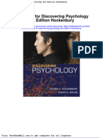 Test Bank For Discovering Psychology 8th Edition Hockenbury