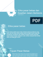 Etika Pasar Bebas Dan Keadilan Dalam Berbisnis