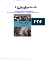 Test Bank For Juvenile Justice 6th Edition Hess