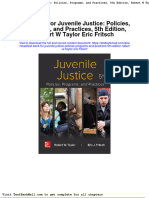 Test Bank For Juvenile Justice Policies Programs and Practices 5th Edition Robert W Taylor Eric Fritsch