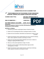 SBT B 203 Introduction To Microbiology