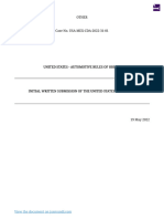 JusMundi PDF United States Auto Roo Mexico Case No Usa Mex Cda 2022 31 01 Initial Written Submission of The United States of America