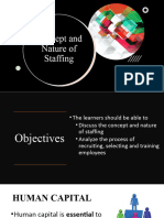 Lesson 9 Concept and Nature of Staffing
