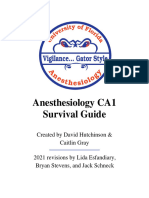 Anesthesia CA1 Survival Guide - 052721 1