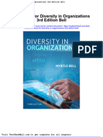 Test Bank For Diversity in Organizations 3rd Edition Bell