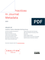 Better Practices Metadata CP