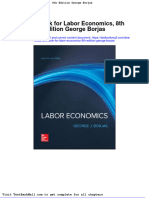 Test Bank For Labor Economics 8th Edition George Borjas