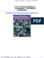 Test Bank For Research Methods Design and Analysis 11th Edition Christensen