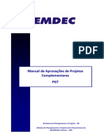 Manual de Aprovacoes de Projetos Complementares - PGT