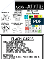 Math Flash Cards: Activities