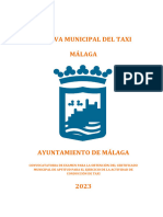 Normativa Municipal Del Taxi 2023