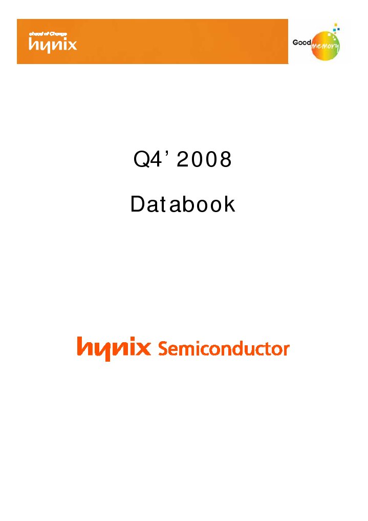 4Q08 Databook ComputingMemory | PDF | Electronics | Computer Hardware