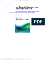 Test Bank For Dynamic Business Law 4th Edition by Kubasek