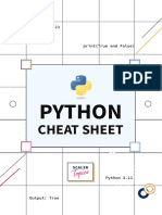 Scaler Topics - Python Cheat Sheet