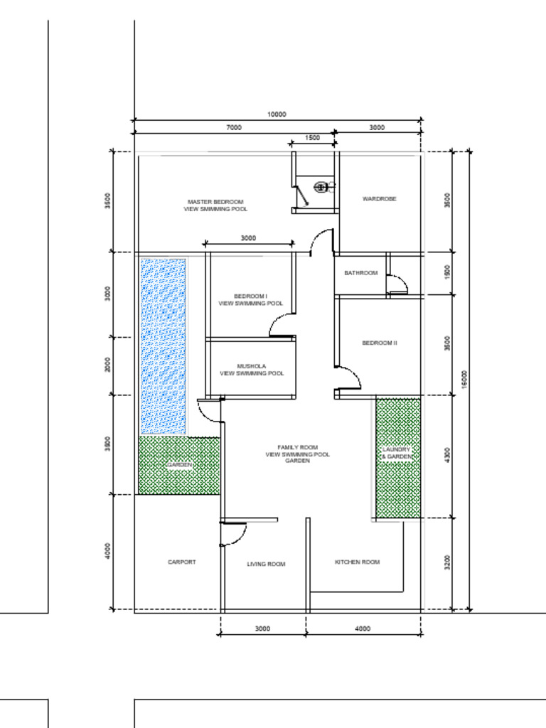 Contoh Layout Rumah 1 Lantai | PDF