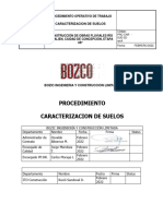 Procedimiento Caracterizacion de Suelos