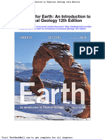 Test Bank For Earth An Introduction To Physical Geology 12th Edition