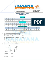 XII PASS IC IIT (CTA-02) 21-08-2023-Adv-2022-P1 WARM-UP KEY