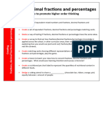 6 Fractions Decimalfractionsand Percentages