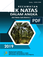 Kecamatan Aek Natas Dalam Angka 2019